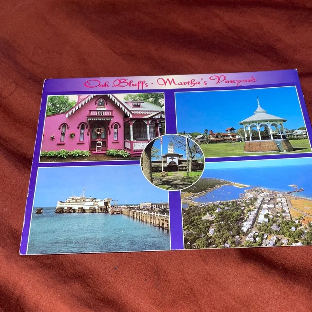 Vintage Antique Collectible. Oak Bluffs Martha’s Vineyard Postcard.